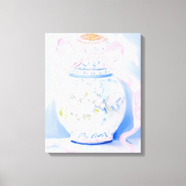Ginger Jar Acrylic painting Preppy wall art (Front)