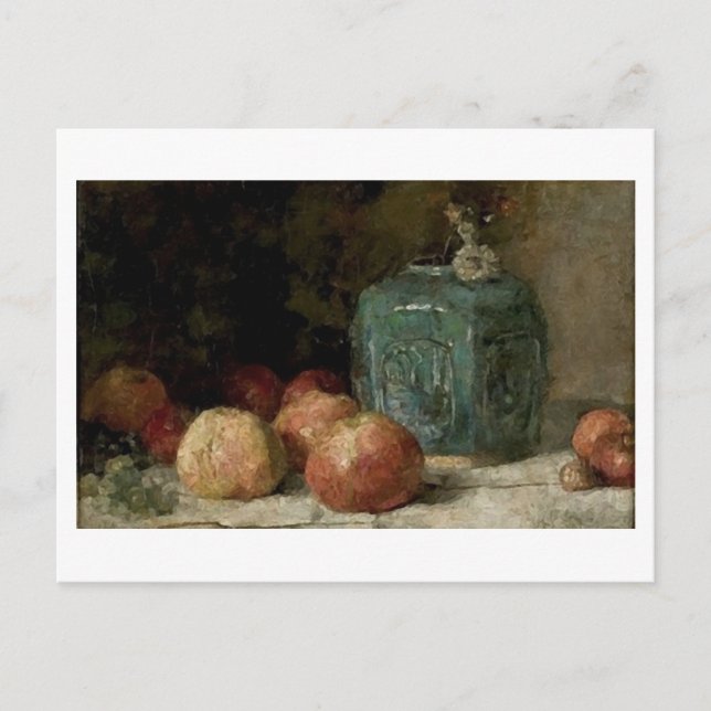 Ginger Jar and Apples, Vincent van Gogh Postcard (Front)