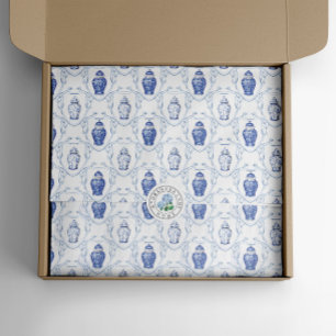 Ginger Jar Blue and White Chinoiserie Tissue Paper