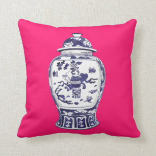 GINGER JAR NO. 2 ON PINK PILLOW