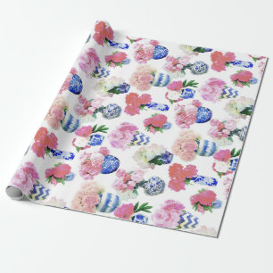 Ginger Jar Peonies Wrapping Paper