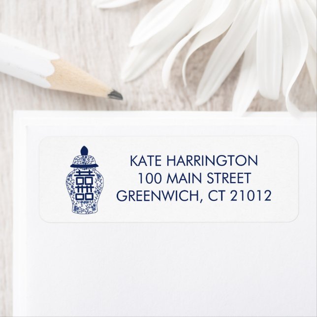 Ginger Jar Return Address Label (Insitu)