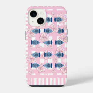 Ginger Jars Double Happiness Pink Floral iPhone 14 Case