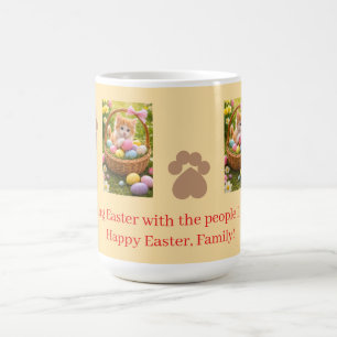 Ginger Kitten in Easter Basket Photos, Coffee Mug