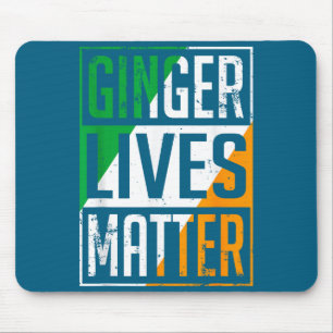 Ginger Lives Irish Flag St Patricks Day Redhead Me Mouse Mat