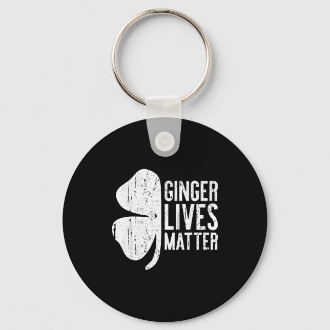 Ginger Lives Shirt Irish Men Women St Patricks Day Key Ring (Front)