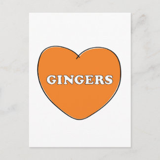 Ginger Love Postcard