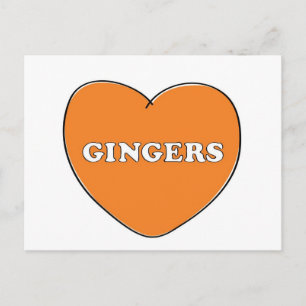 Ginger Love Postcard
