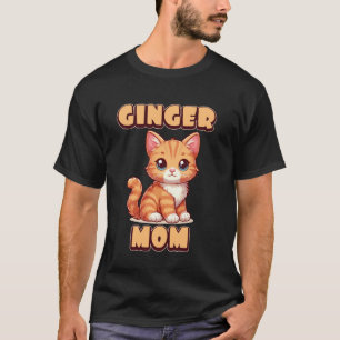 Ginger Mum Cute Cat Lover T-Shirt