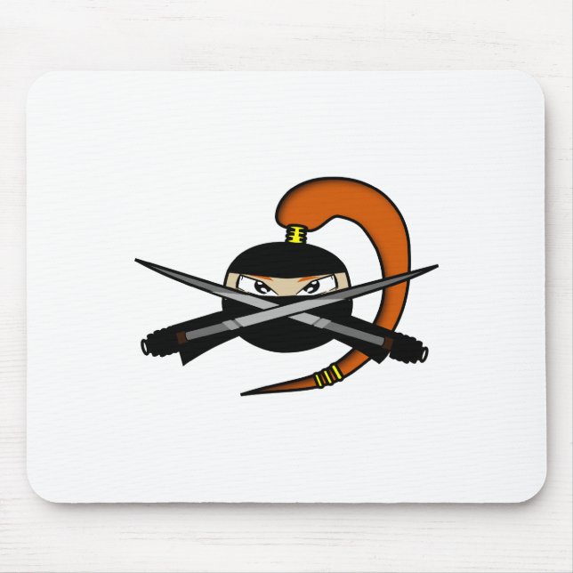 Ginger Ninja Figure 2 Mouse Mat (Front)