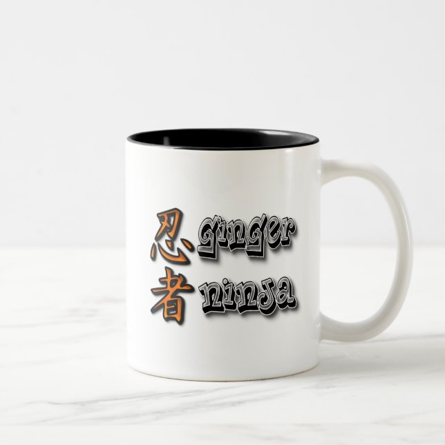 Ginger Ninja Two-Tone Coffee Mug (Right)