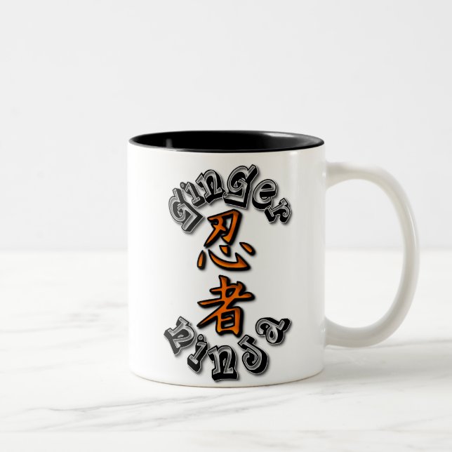 Ginger Ninja Two-Tone Coffee Mug (Right)