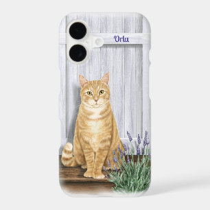 Ginger Orange Cat at Lavender Door Personalized