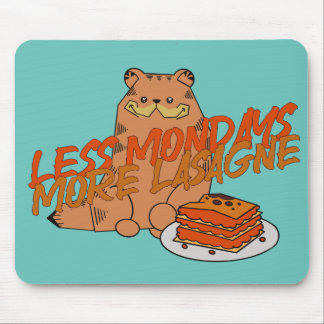 Ginger Persian cat lasagne Mouse Mat