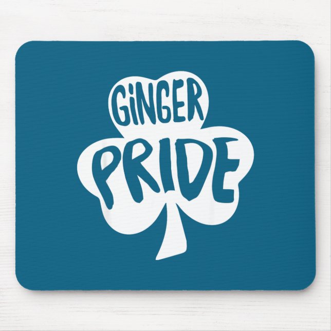 Ginger Pride Funny St Patricks Day Shirt Irish  Mouse Mat (Front)