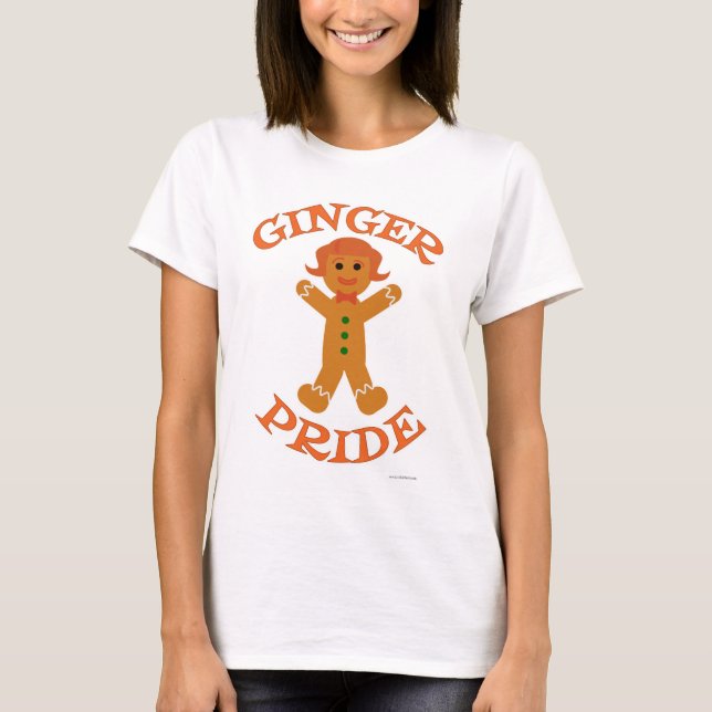 Ginger Pride Hair Colour Holiday Fun Cookie Gal T-Shirt (Front)