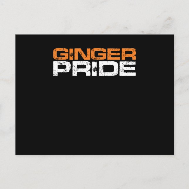 Ginger Pride Red Hair Redhead Redheads Gift Postcard (Front)