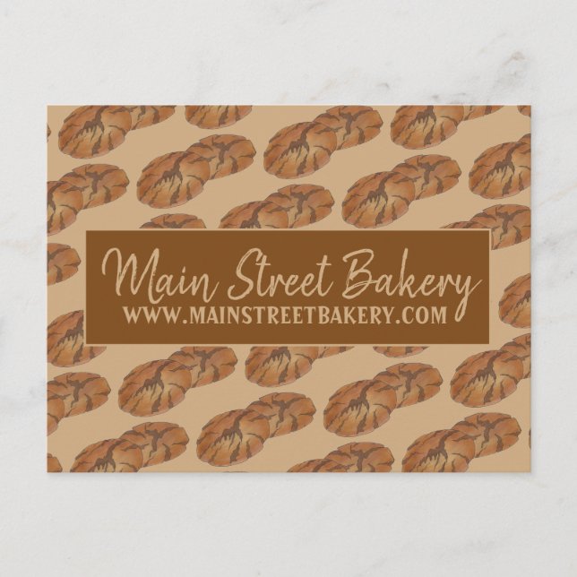Ginger Snap Cookies Foodie Bakery Pastry Chef Postcard (Front)