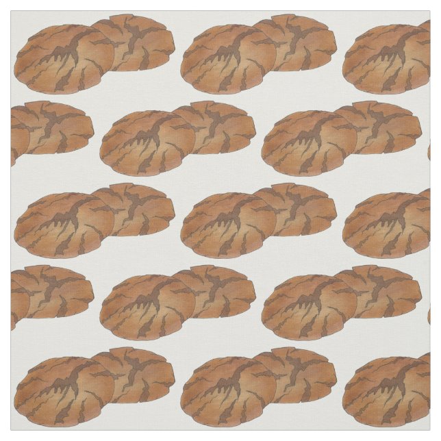 Ginger Snaps Gingersnap Biscuit Ginger Nut Cookies Fabric (Swatch)