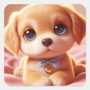 "Ginger" Square Sticker