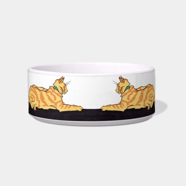 Ginger Striped Cat  Bowl (Front)