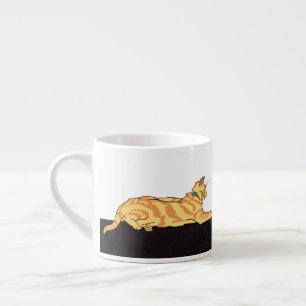 Ginger Striped Cat Espresso Cup