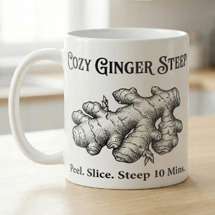 Ginger Tea Steep Guide  Coffee Mug
