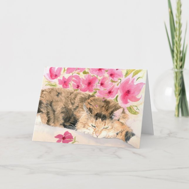 Ginger the Cat Greeting Cards (Front)