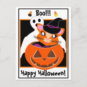 Ginger Toon Kitty Boo! Postcard