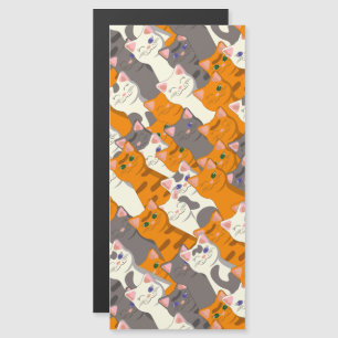 Ginger white black cat diagonal pattern