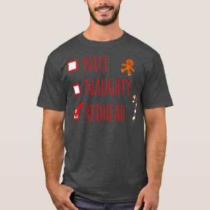 Gingerbeard Nice Naughty Redhead T-Shirt