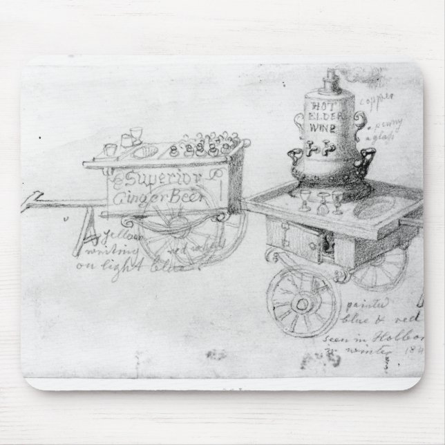 Gingerbeer and Hot Elder Wine stalls in Mouse Mat (Front)