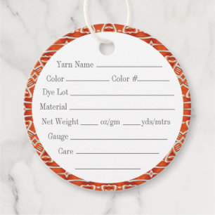 GINGERBREAD 2" Round Yarn Tags