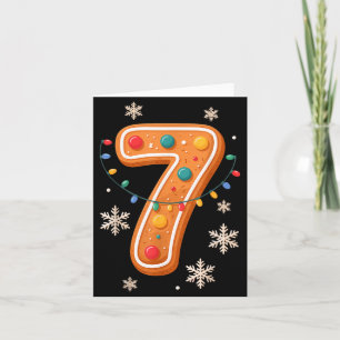 Gingerbread 6 7 Meme Christmas Matching Couple Boy Card
