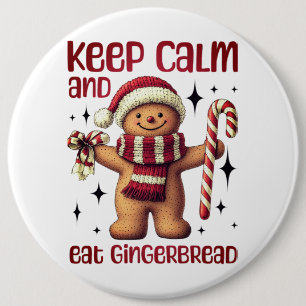 Gingerbread 6 Cm Round Badge