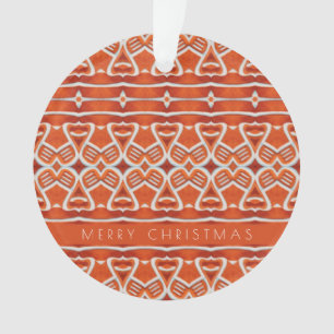 GINGERBREAD Acrylic Circle Ornament + Text