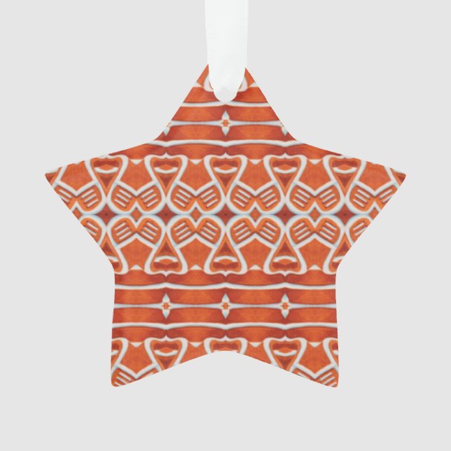 GINGERBREAD Acrylic Star Ornament (Front)