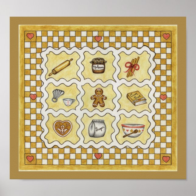 Gingerbread  Art Print Poster (Front)