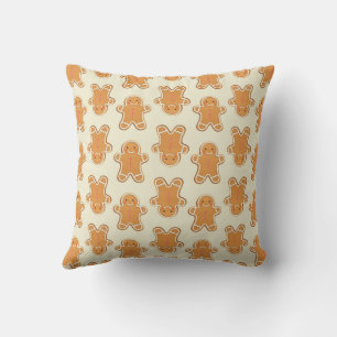 Gingerbread Baby Christmas Cookie Throw Pillow