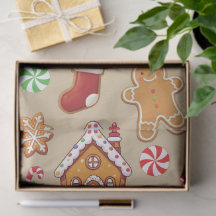 Gingerbread Baby Christmas Girft Wrapping Paper