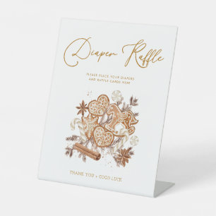 Gingerbread Baby Diaper Raffle Baby Shower Sign