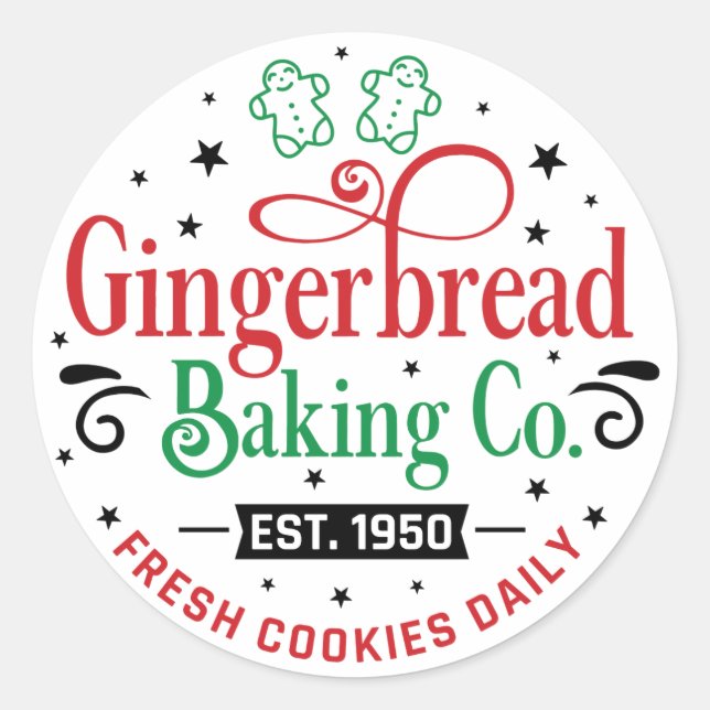 Gingerbread Baking Company Sticker (Front)
