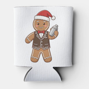 Gingerbread Barista Christmas 2026 Holiday Coffee Can Cooler