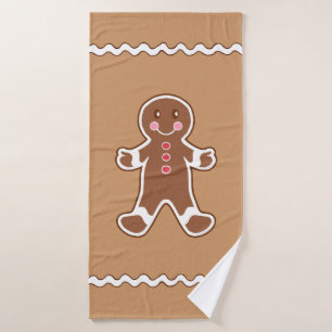 Gingerbread Bath Towel