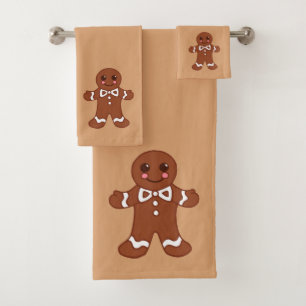 Gingerbread Bath Towel Set