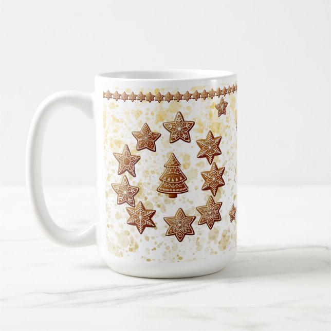 Gingerbread Bliss Holiday Mug (Left)