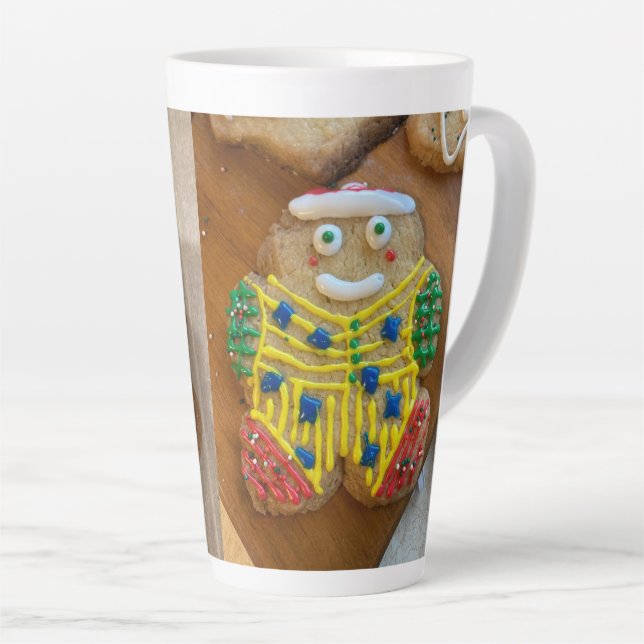 Gingerbread boy and girl cookies Christmas mug (Right Angle)