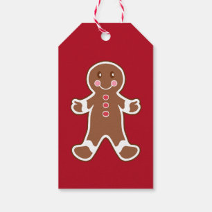 Gingerbread Boy Christmas Gift Tags