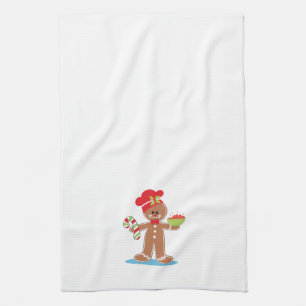 Gingerbread Boy Christmas Towel