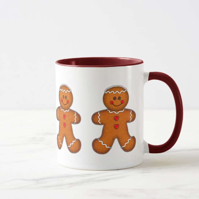 GINGERBREAD BOY COOKIE by SHARON SHARPE Mug (Right)